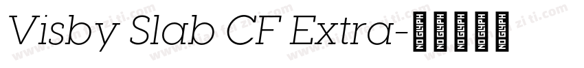 Visby Slab CF Extra字体转换